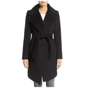 Diane von Furstenberg Wool Blend Wrap Coat Size 6